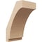 Ekena Millwork 5-inch W x 6-inch D x 10-inch H Imperial Rough Cedar Woodgrain TimberThane Knee Brace, Primed BRCUR05X06X10IMPRCPR - alternate 1